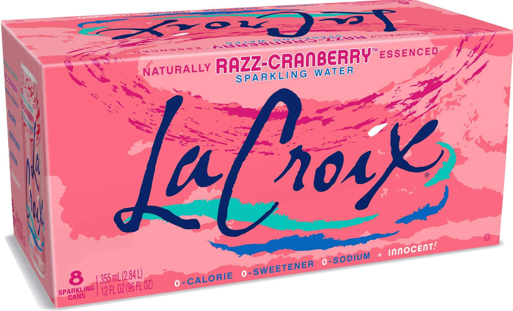 LaCroix Razz-Cranberry flavour 8 pack