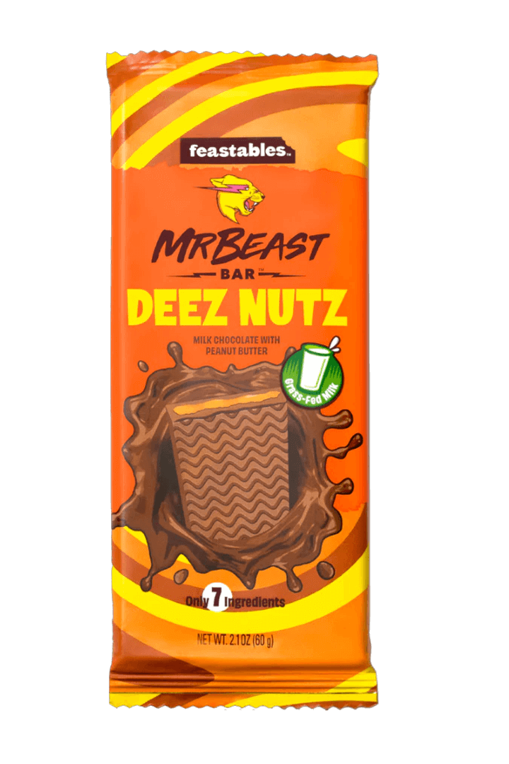 Feastables MrBeast Deez Nutz Chocolate 60g Feastables MrBeast Deez Nutz Chocolate 60g