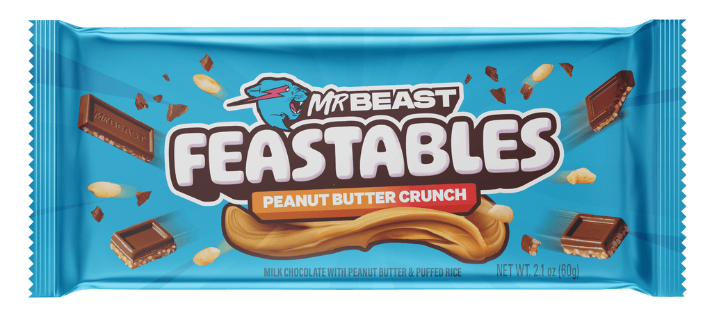 Feastables MrBeast Bar Peanut Butter Crunch Chocolate 60g