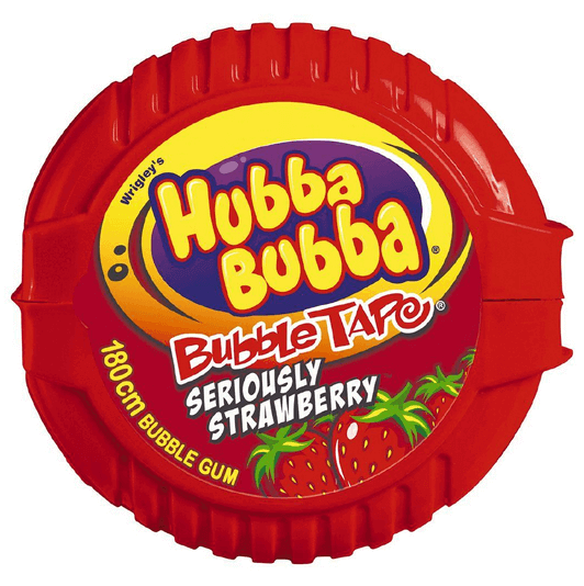 Hubba Bubba Bubble Tape Seriously Strawberry 2oz / 56.7g