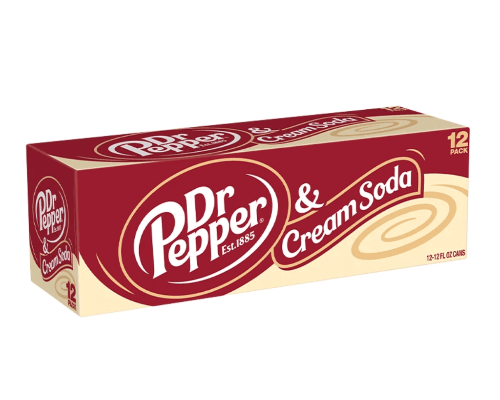 Dr Pepper & Cream Soda Can 355ml 12pk