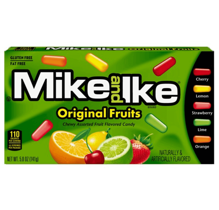 Mike and Ike Original Fruits Theater Box 5 oz 141g