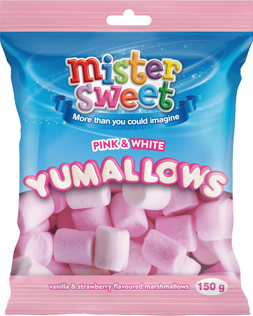 Mister Sweet Pink & White Yumallows 150g