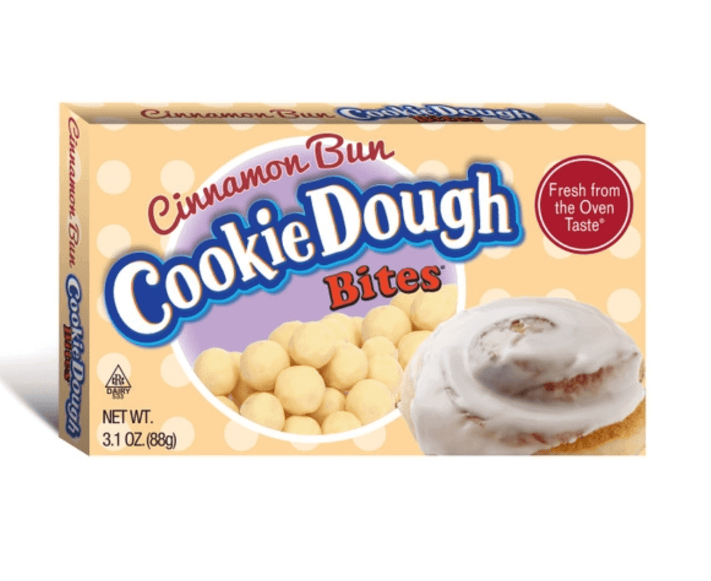 Taste Of Nature Cinnamon Bun Cookie Dough Bites Theatre Box 3.1oz 88g