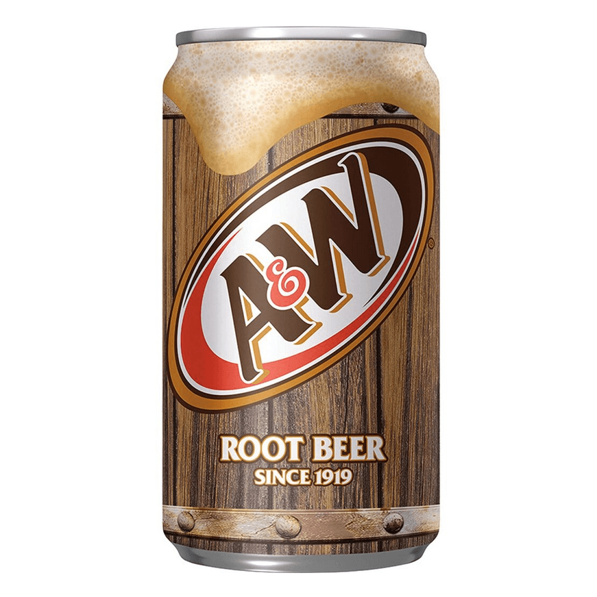 A&W Rootbeer Soda Can 355ml