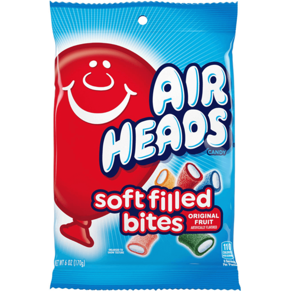 Airheads Soft Filled Bites Peg Bag 6oz / 170g