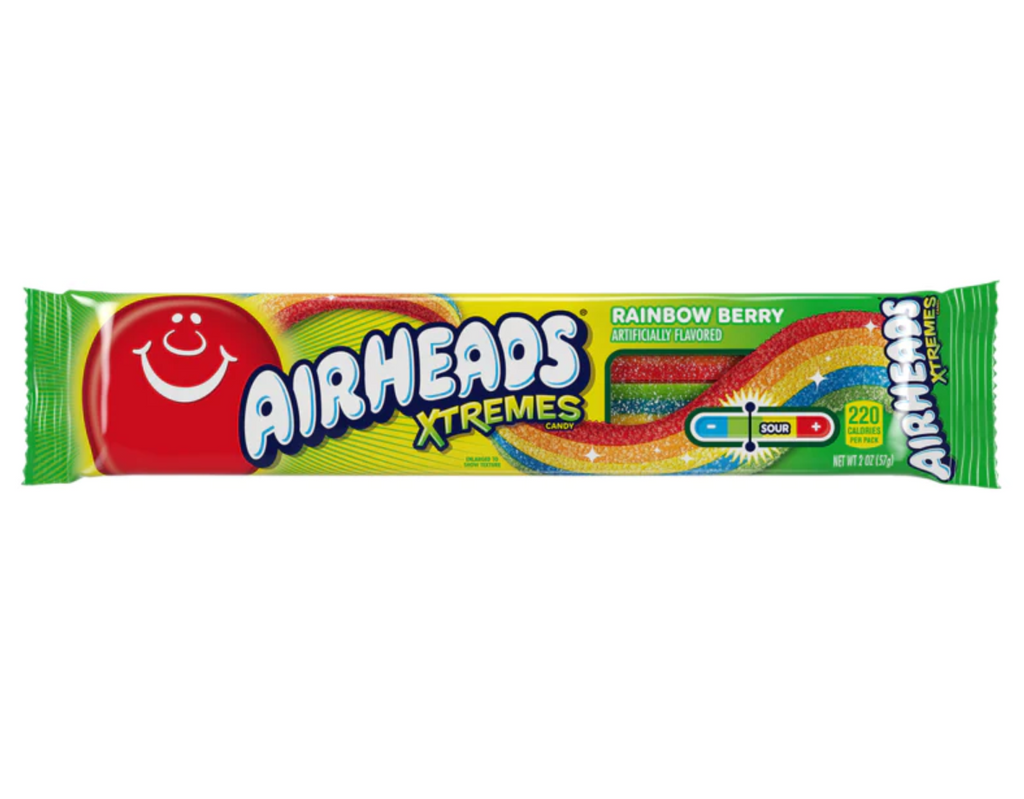 Airheads Xtremes Belts Rainbow Berry 2oz 57g