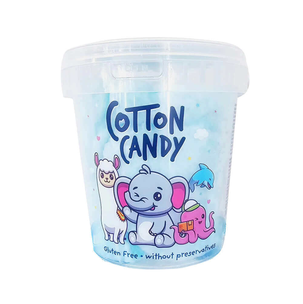 Cotton candy floss bubblegum bucket