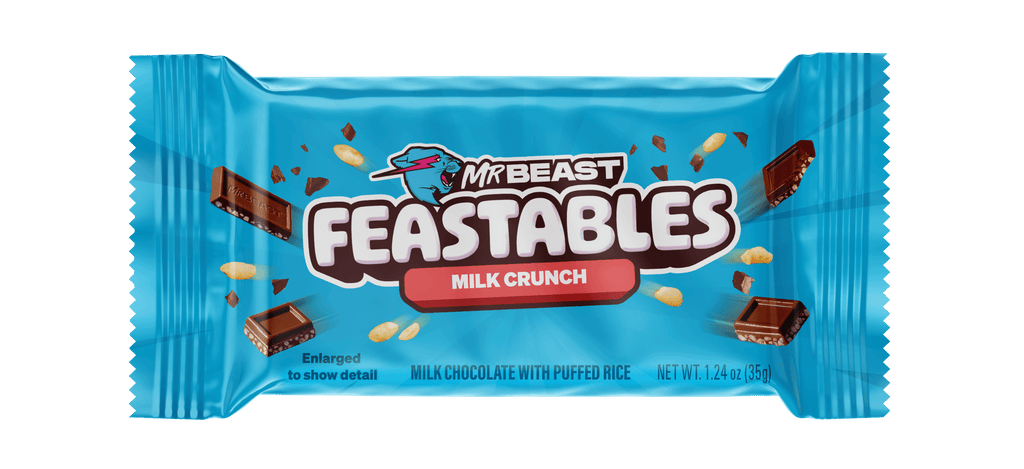 Feastables MrBeast Bar Milk Crunch Chocolate 35g