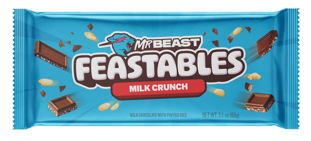 Feastables MrBeast Bar Milk Crunch Chocolate 60g