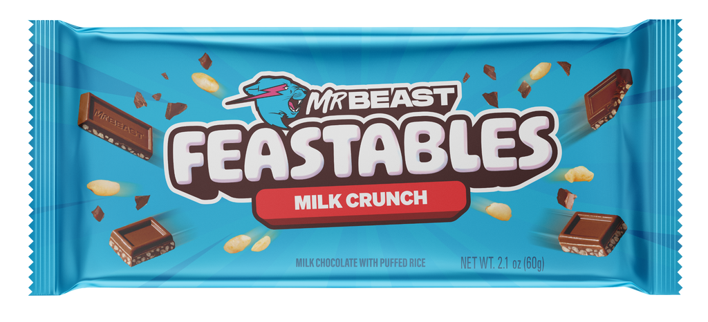 Feastables MrBeast Bar Milk Crunch Chocolate 60g