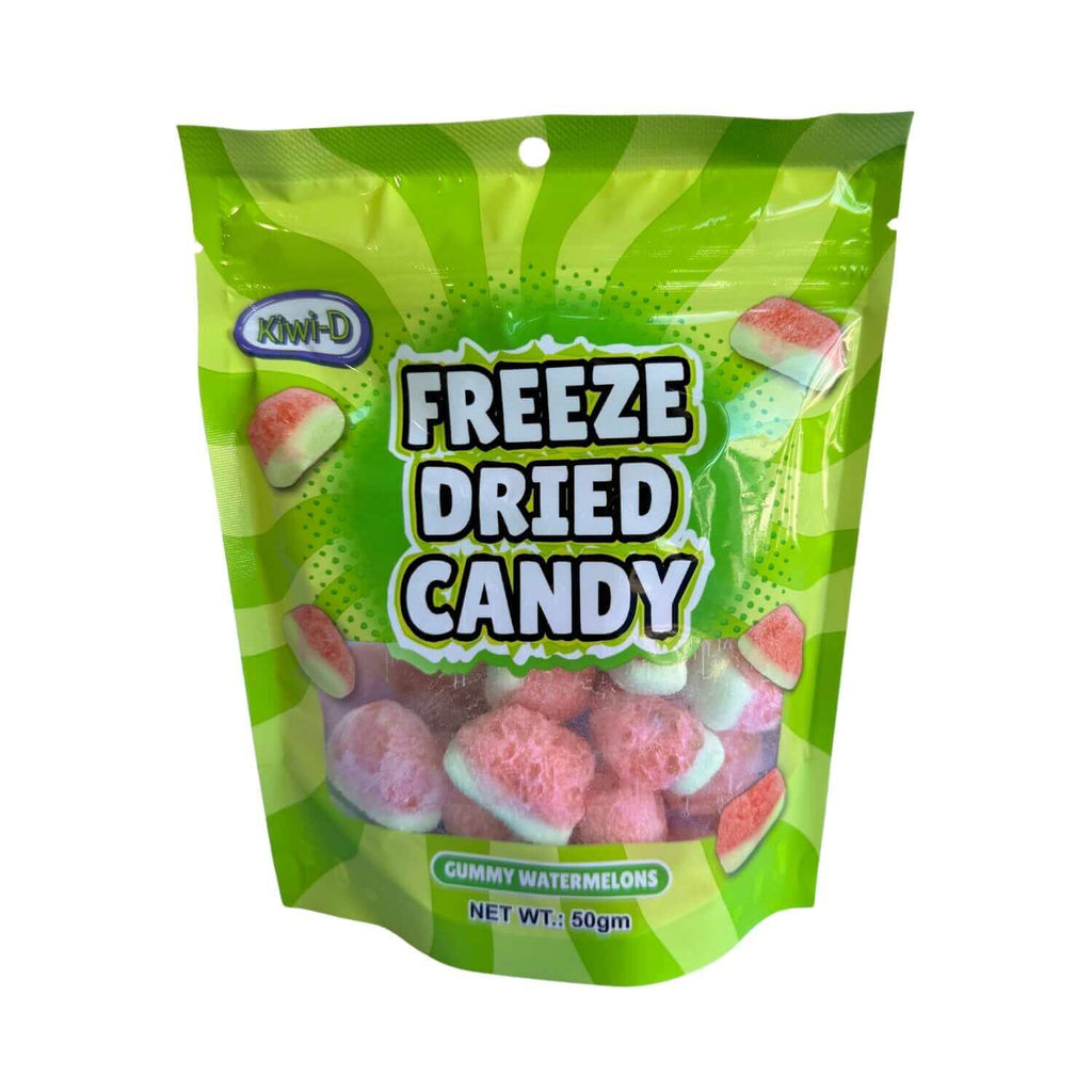 Freeze-dried lollies gummy watermelons