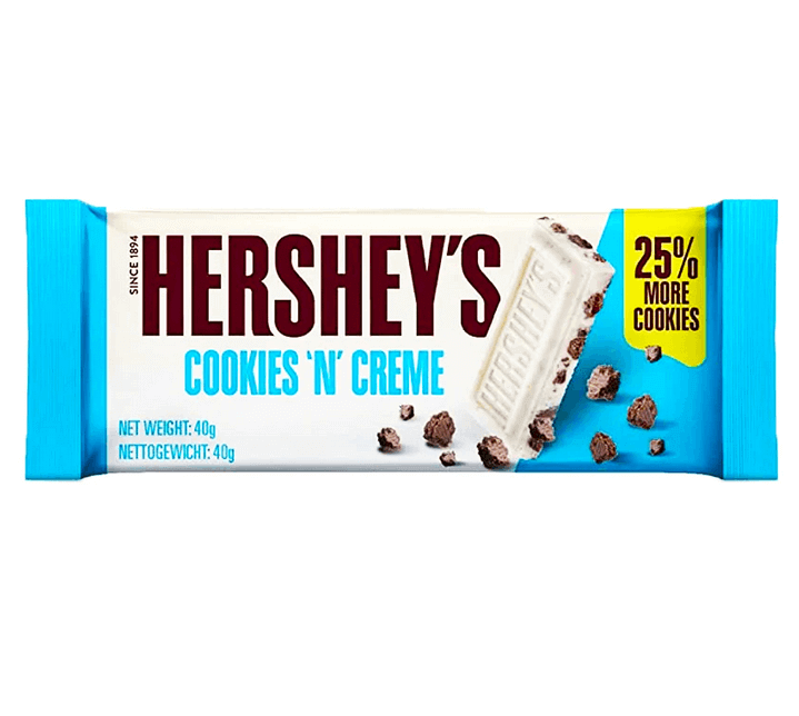 Hershey's Cookies 'n' Creme Bar 40gHershey's Cookies 'n' Creme Bar 40g