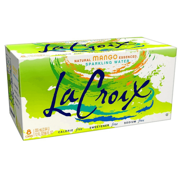 La Croix Sparkling Water Mango 355ml 8pk