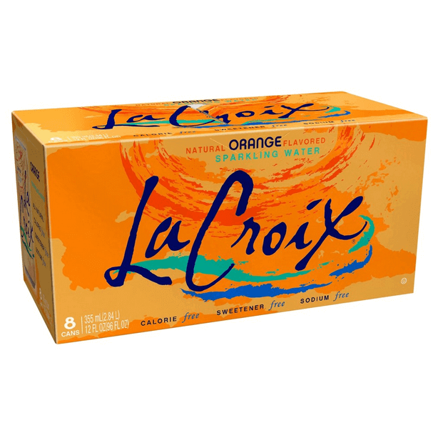 La Croix Sparkling Water Orange 355ml 8pk