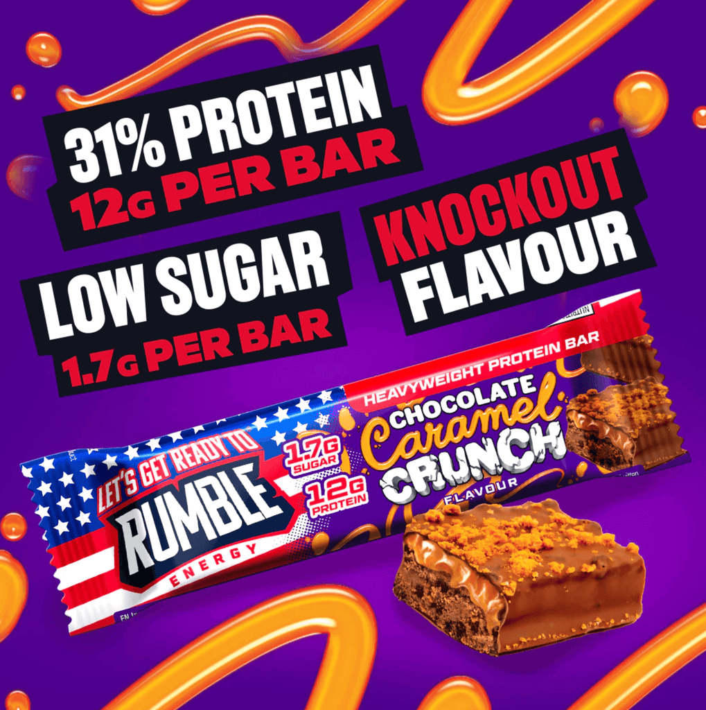 Let's Get Ready To Rumble Chocolate Caramel Crunch Protein Bar 40g 1