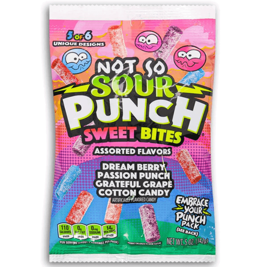 Sour Punch Not So Sour Bites Peg Bag 141.7g