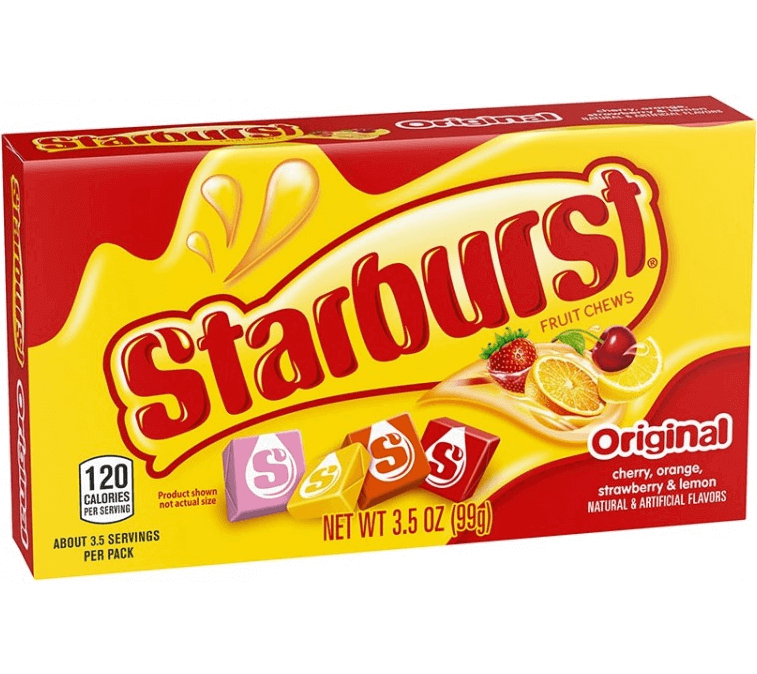 Starburst Original Fruit Chews Theatre Box 99g