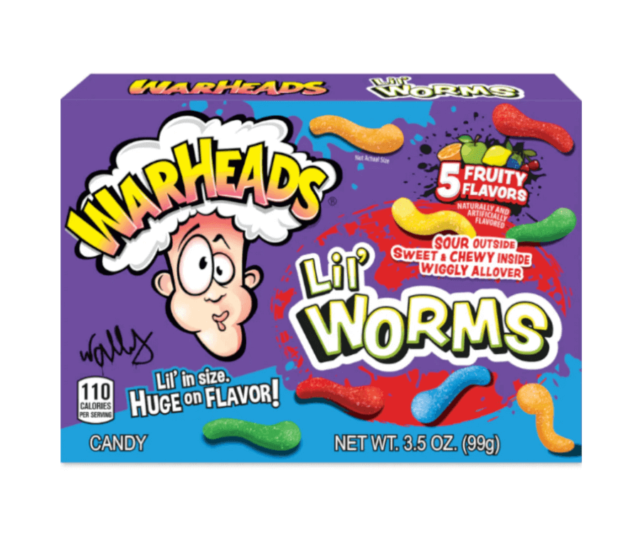 WarHeads Sour Lil’ Worms Theatre Box 3.5oz 99g