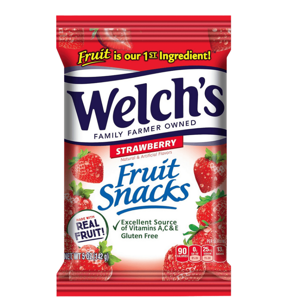 Welch's Fruit Snacks Strawberry 5oz / 142g