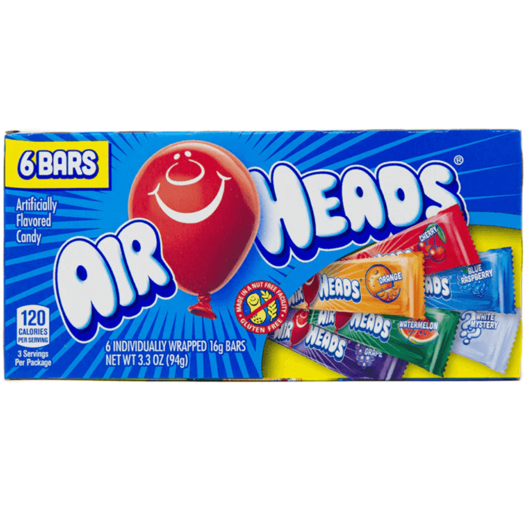 Airheads 6 Flavors Theatre Box 3.3oz / 93.6g
