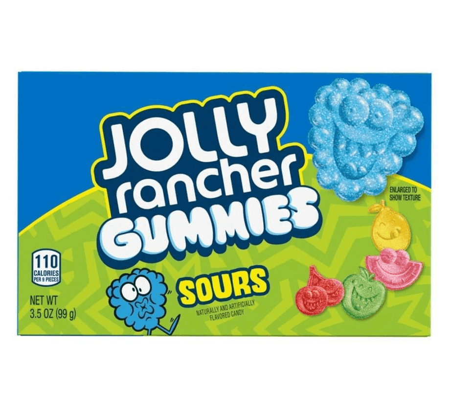 Jolly Rancher Sour Gummies Theatre Box 3.5 oz 99g