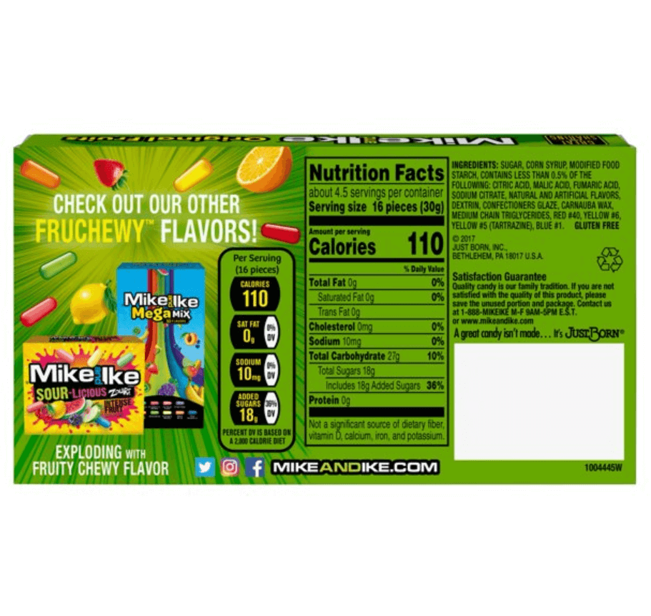Mike and Ike Original Fruits Theater Box 5 oz 141g 1