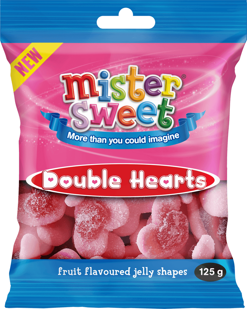 Mister Sweet Double Hearts 125g