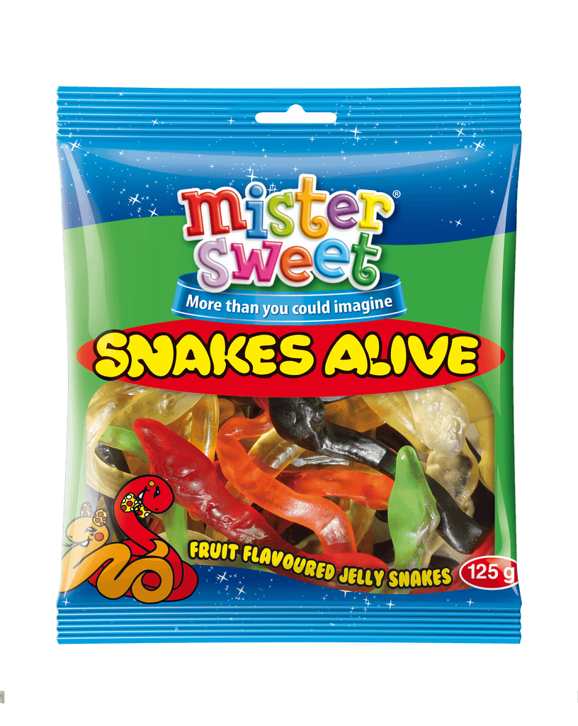 Mister Sweet Snakes Alive 125g