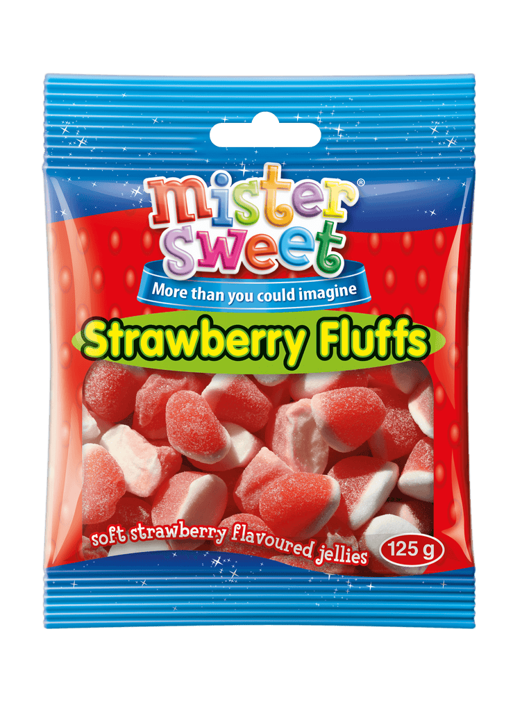 Mister Sweet Strawberry Fluffs 125g