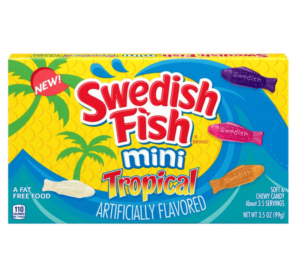 Swedish Fish Tropical Theater Box 3.5 oz 99g