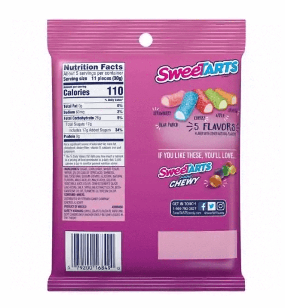 Sweetarts Rope Bites 5.25 oz 149g 1