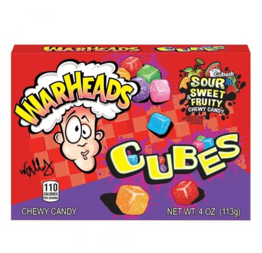 WarHeads Chewy Cubes Theater Box 4 oz 113.4g