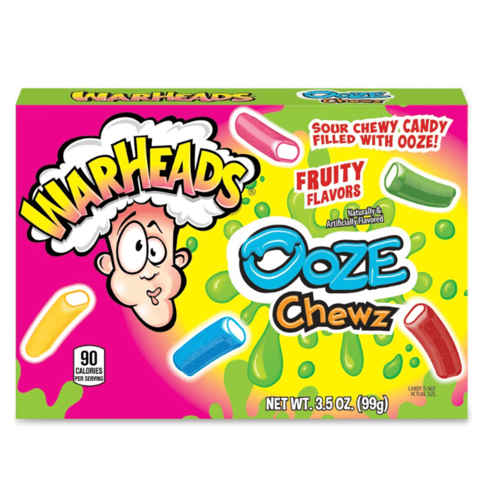 WarHeads Ooze Chewz Theater Box 3.5 oz 99g