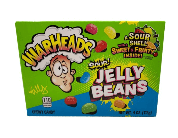 WarHeads Sour Jelly Beans Theater Box 4 oz / 113.4g