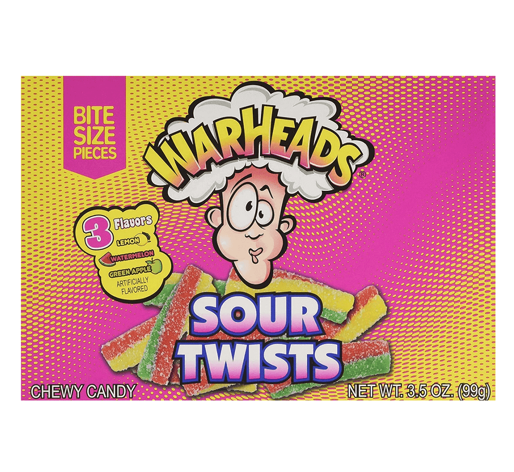 WarHeads Sour Twists Theater Box 3.5 oz  99g