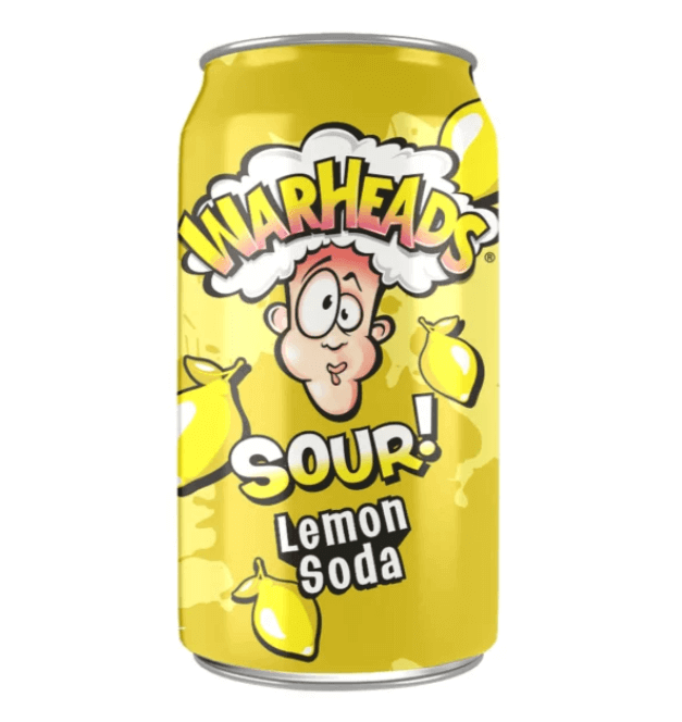 Warheads Lemon Sour Soda 355ml