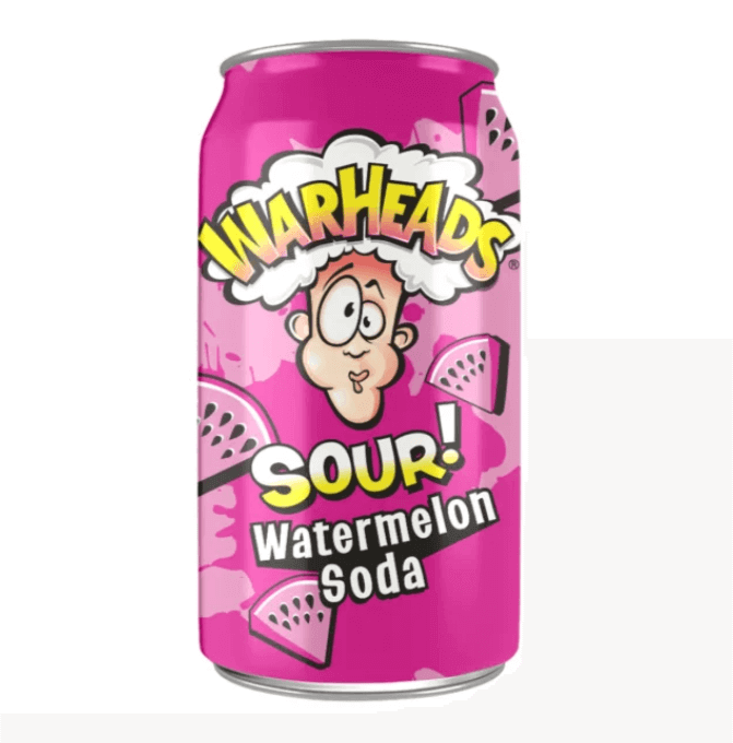 Warheads Watermelon Sour Soda 355ml