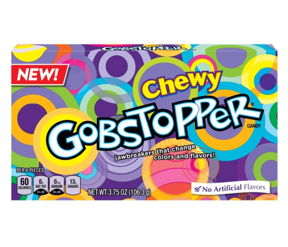 Wonka Gobstopper Chewy Theatre Box 3.75 oz 106g